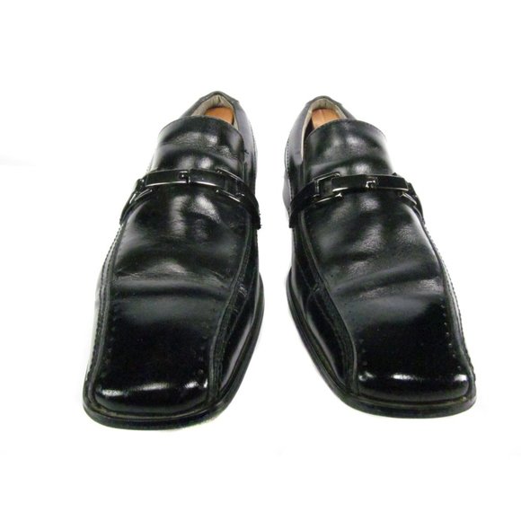 Stacy Adams Loafers Horse bit Sq Bicycle Toe 10M - Picture 2 of 8